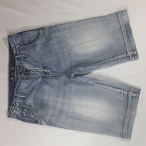 Tru Luxe Jeans Embellished Denim Blue Jean Shorts